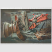 Papier Mousseline Découpage élégante dame Steampunk (Recto)