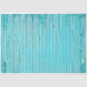 Papier Mousseline Découpage en bois de plage Turquoise