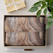 Papier Mousseline Découpage en bois pétrifié (Cadeau)
