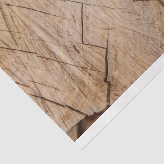 Papier Mousseline Découpage en bois rustique (Détail)