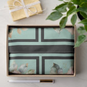 Papier Mousseline Découpage en carreaux de Roses rose or (Cadeau)