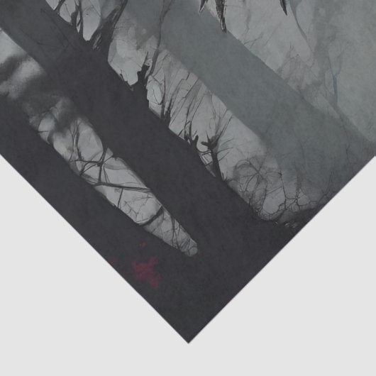 Papier Mousseline Découpage en cristaux Mothman (Détail)