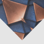 Papier Mousseline Découpage en cuivre gras et en Motif saphir (Détail)