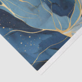 Papier Mousseline Découpage en marbre bleu marine (Détail)