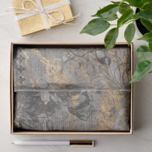 Papier Mousseline Découpage en marbre français (Cadeau)