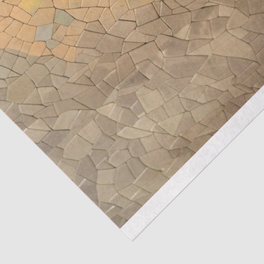 Papier Mousseline Découpage en mosaïque de paon (Détail)