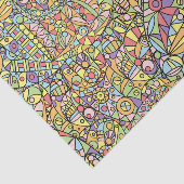 Papier Mousseline Découpage en mosaïque géométrique moderne (Détail)