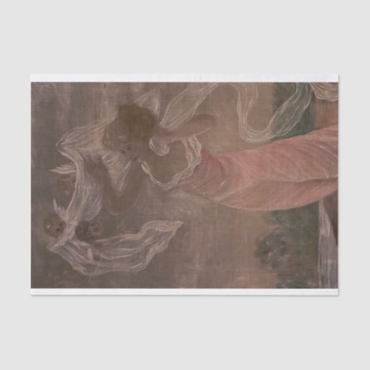 Papier Mousseline Découpage en papier de tissus Angel de la femme vi (Recto)