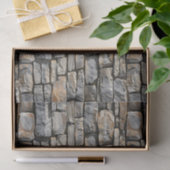 Papier Mousseline Découpage en pierre empilée rustique et transparen (Cadeau)