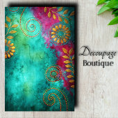 Papier Mousseline Découpage en spirale dorée