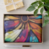 Papier Mousseline Découpage en verre à motif floral (Cadeau)