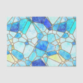 Papier Mousseline Découpage en verre de mer (Recto)