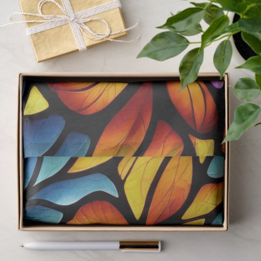 Papier Mousseline Découpage en verre feuilleté Motif (Cadeau)