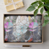 Papier Mousseline Découpage en verre foncé (Cadeau)