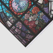 Papier Mousseline découpage en vitrail alice au pays des merveilles (Détail)