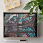 Papier Mousseline découpage en vitrail alice au pays des merveilles (Cadeau)