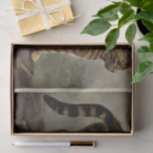 Papier Mousseline Découpage Ephemera chat Tabby orange Brown (Cadeau)