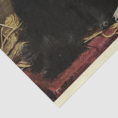 Papier Mousseline Découpage Ephémère de chat Persiennes blanches noi (Détail)