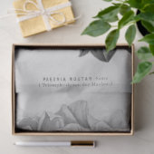 Papier Mousseline Découpage Ephémère Florale Peine blanche noire (Cadeau)