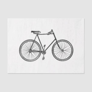 Papier Mousseline Découpage Ephémère Vélo vintage