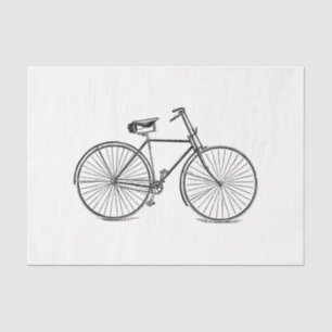 Papier Mousseline Découpage Ephémère Vélo vintage