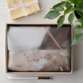 Papier Mousseline Découpage Equestre Brown Horse aquarelle (Cadeau)