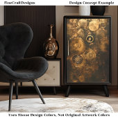 Papier Mousseline Découpage Équipements Et Roues Steampunk Encre 036