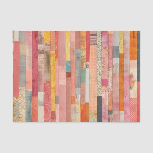 Papier Mousseline Découpage et collage de conception composée (Recto)