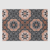 Papier Mousseline Découpage ethnique Tribal Grey Tones de café (Recto)