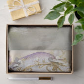 Papier Mousseline Découpage Fairytale Mushroom House Lilac Filligree (Cadeau)