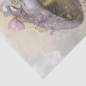 Papier Mousseline Découpage Fairytale Mushroom House Lilac Filligree (Détail)