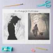 Papier Mousseline Decoupage Faith Based Jesus 11x14 Canvas (Artisanat)