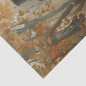 Papier Mousseline Découpage Famille de Fox Whimsical Les Ponts (Détail)