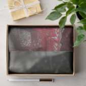 Papier Mousseline Decoupage Fantasy Witch Dressed in Red Winter  (Cadeau)