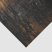 Papier Mousseline Découpage Faune 2 Moose Fighting Sunset Scene (Détail)