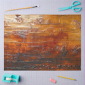 Papier Mousseline Découpage Faux Cuivre Métal Ambre Finition (Artisanat)