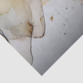 Papier Mousseline Découpage Faux Finish Black Gold Marble Effet (Détail)