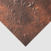 Papier Mousseline Découpage Faux Finition Cuivre Rustique Finition (Détail)