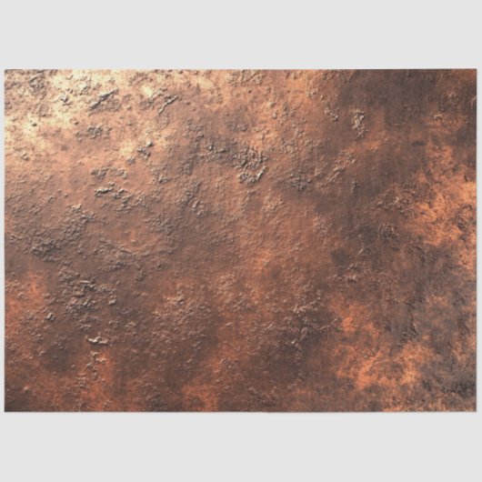 Papier Mousseline Découpage Faux Finition Cuivre Rustique Finition (Recto)