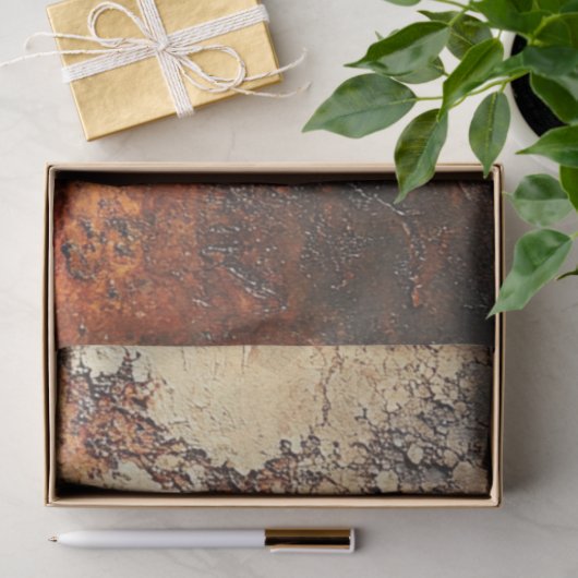 Papier Mousseline Découpage Faux Finition Patina Cuivre (Cadeau)