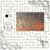 Papier Mousseline Découpage Faux Finition Patina Cuivre