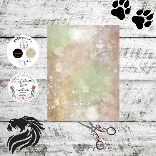 Papier Mousseline Découpage Faux texturés Finition Turquoise bleu ve