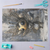 Papier Mousseline Découpage Fée lunaire Créature Ailes complexes (Artisanat)