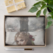 Papier Mousseline Découpage Fée victorienne Ailes de dentelle comple (Cadeau)