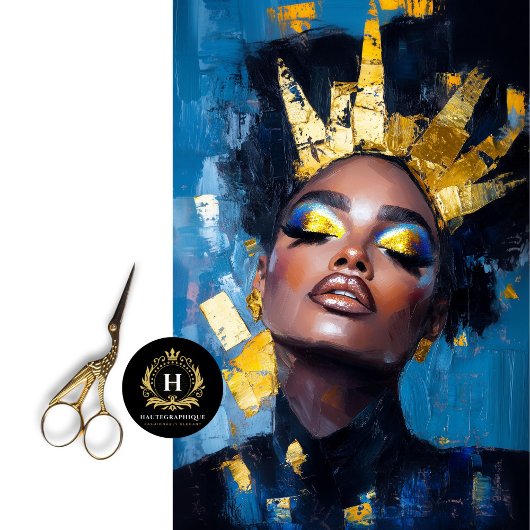 Papier Mousseline Découpage féministe d'or