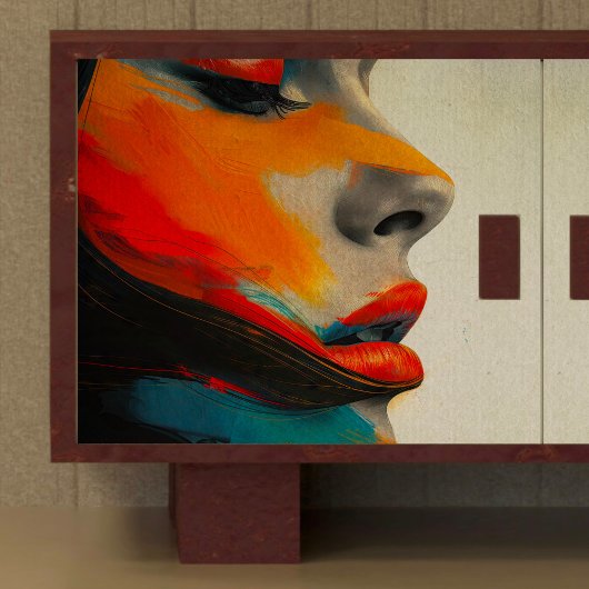 Papier Mousseline Découpage Femme Edgy Seventies