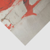 Papier Mousseline Découpage femme gothique en rouge (Détail)