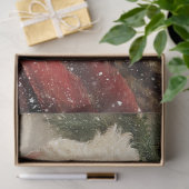 Papier Mousseline Decoupage Festive Santa Claus Holly Tree (Cadeau)