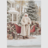 Papier Mousseline Découpage Fête celtique du Père Noël irlandais (Recto)