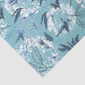 Papier Mousseline Découpage Feuille bleue (Détail)